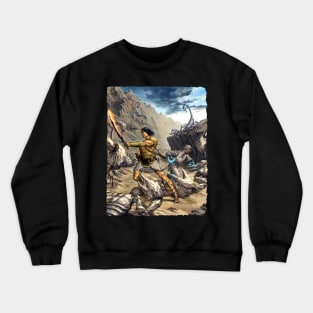 Scarred Lands Cover Art: Strange Lands: The Lost Tribes of the Scarred Lands Crewneck Sweatshirt